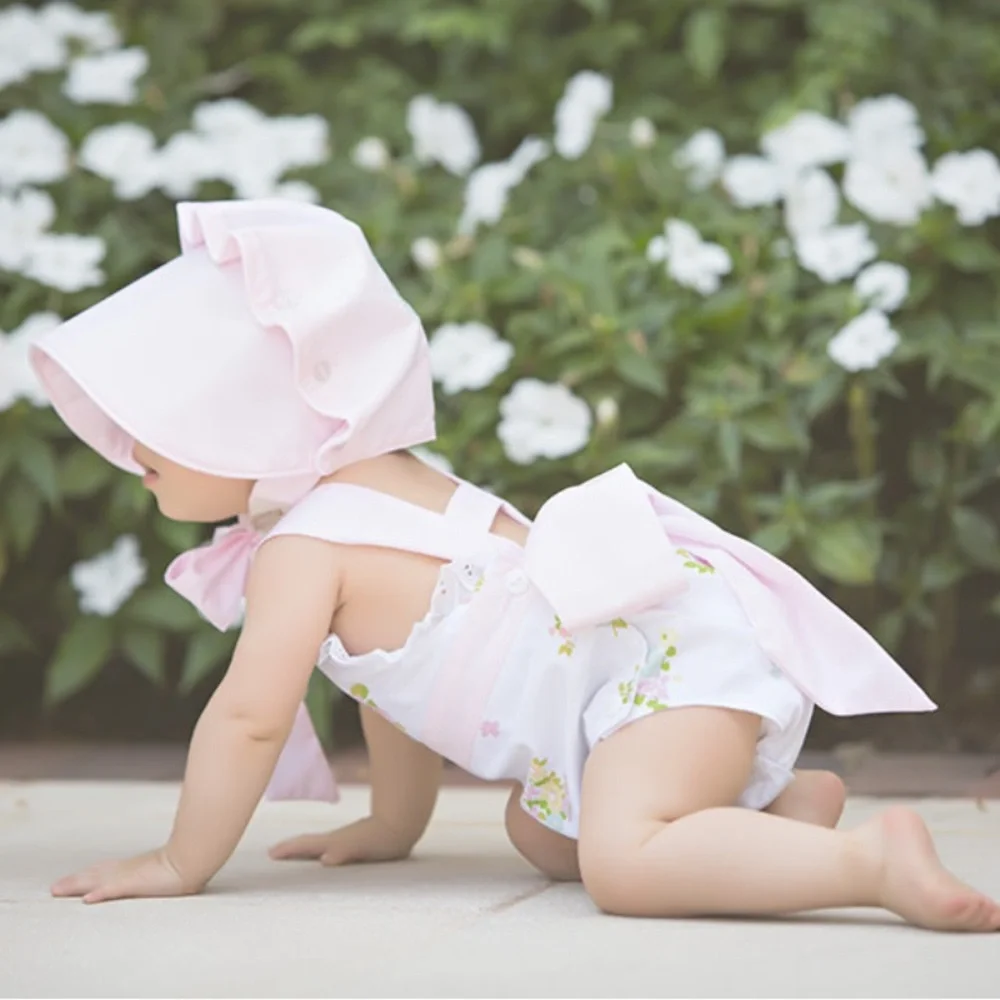 Beaufort Bonnet TBBC Sally Sunsuit Biltmore Blooms/Palm Beach Pink HTF! RARE! 2T